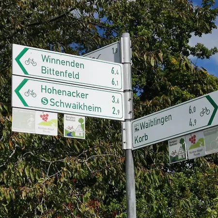 SchwaikApart Sonnige Ferienwohnung in Nähe der Weinberge Schwaikheim Exterior foto